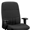 Homeroots Black Fabric Chair 30 x 30.5 x 42 in. 372345